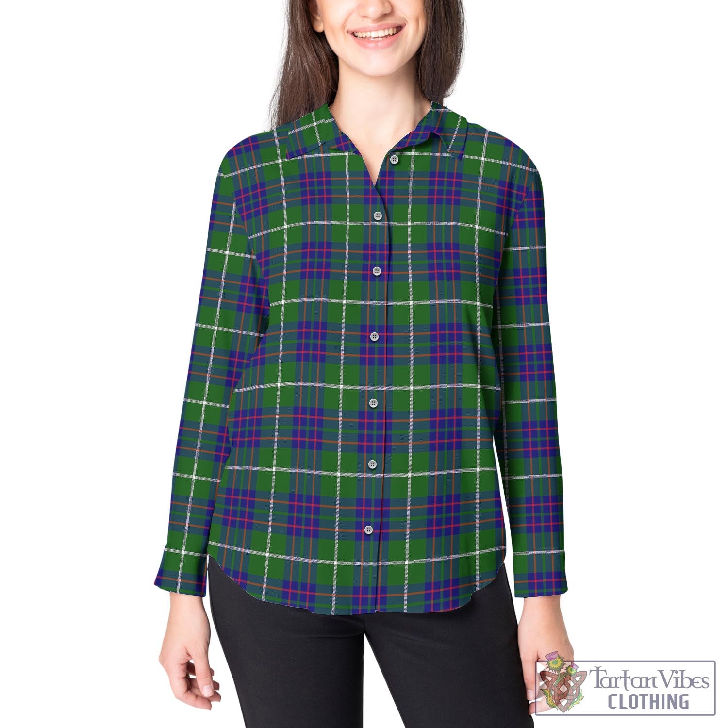 MacIntyre Hunting Modern Tartan Womens Casual Shirt