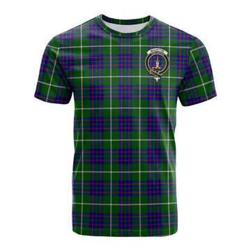 MacIntyre Hunting Modern Tartan T-Shirt with Family Crest