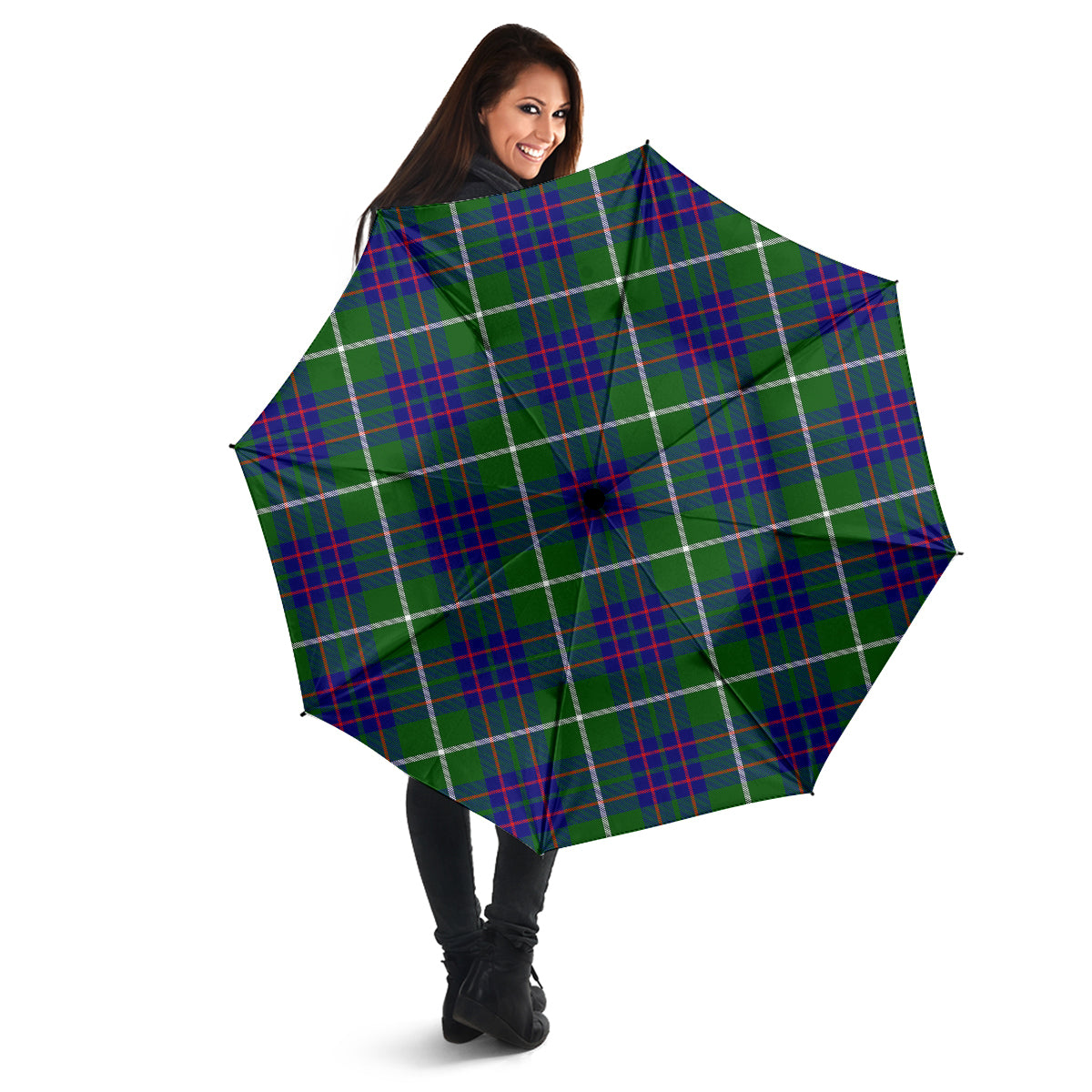 MacIntyre Hunting Modern Tartan Umbrella - Tartanvibesclothing