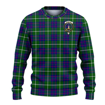 MacIntyre Hunting Modern Tartan Ugly Sweater with Family Crest