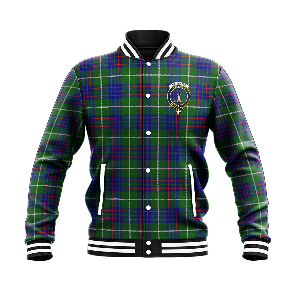 MacIntyre Hunting Modern Tartan Baseball Jacket with Family Crest - Tartan Vibes Clothing