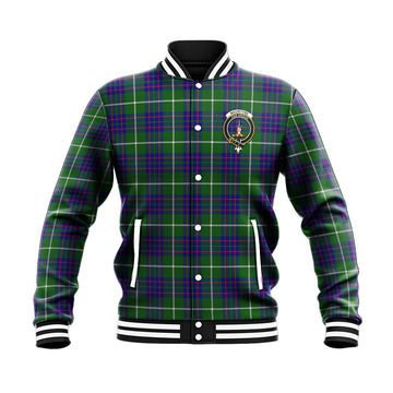 MacIntyre Hunting Modern Tartan Baseball Jacket with Family Crest