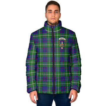 MacIntyre Hunting Modern Tartan Padded Jacket with Family Crest