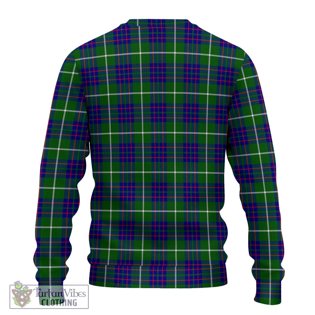 MacIntyre Hunting Modern Tartan Knitted Sweater with Family Crest DNA In Me Style - Tartanvibesclothing Shop