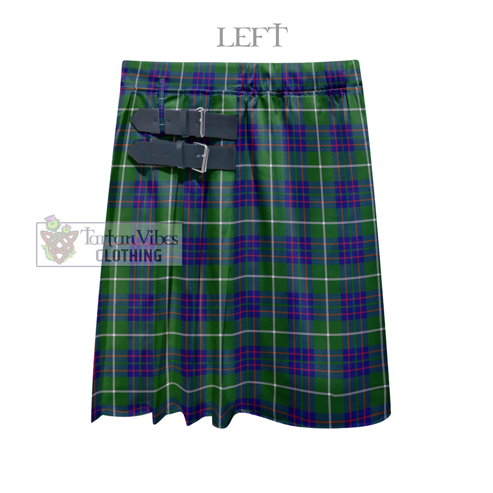 Tartan Vibes Clothing MacIntyre Hunting Modern Tartan Men's Pleated Skirt - Fashion Casual Retro Scottish Style