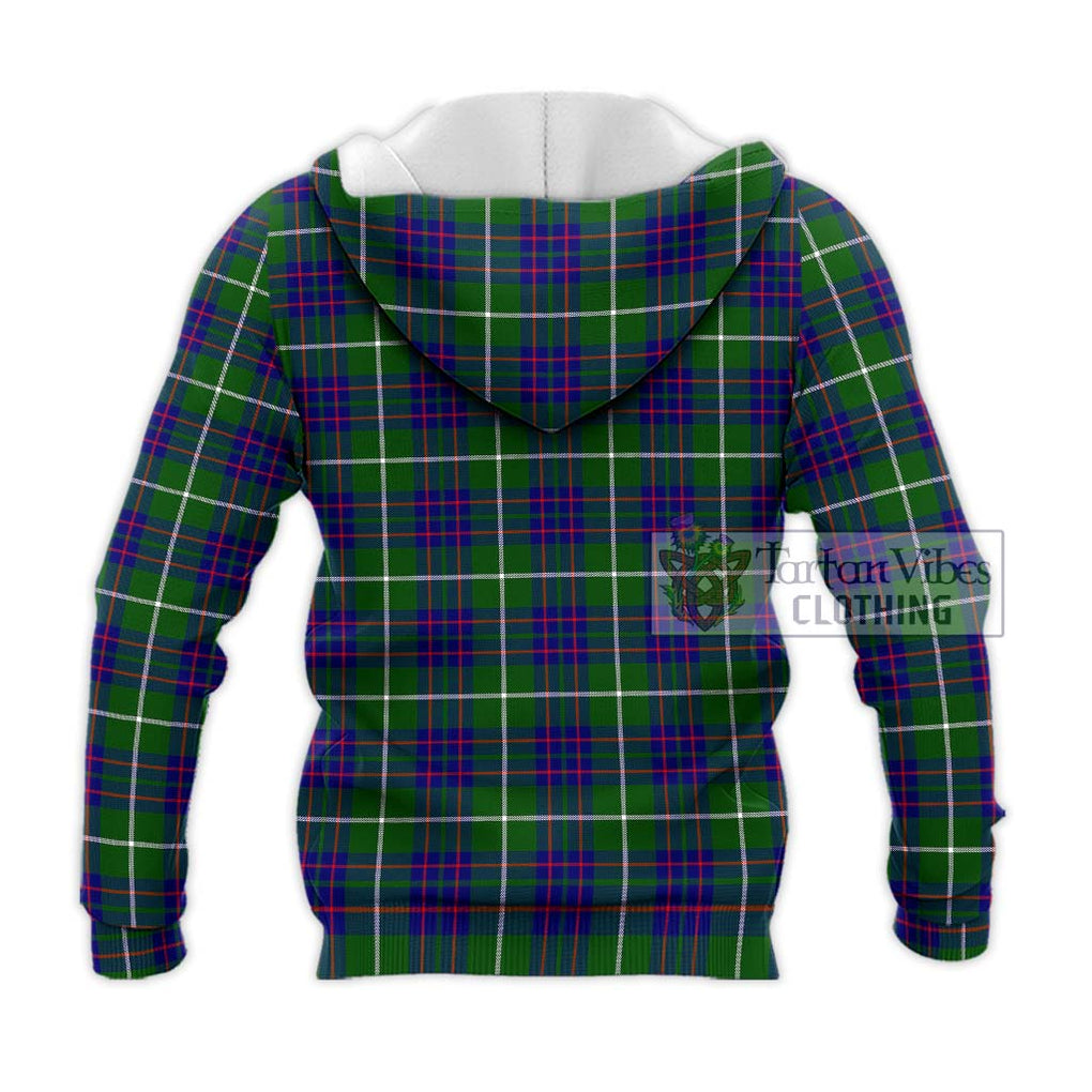 MacIntyre Hunting Modern Tartan Knitted Hoodie with Family Crest DNA In Me Style - Tartanvibesclothing Shop