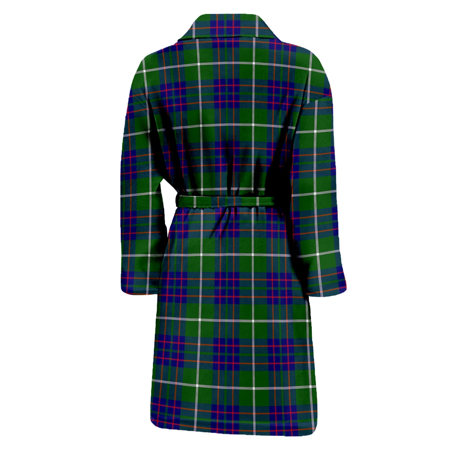 MacIntyre Hunting Modern Tartan Bathrobe with Family Crest - Tartan Vibes Clothing