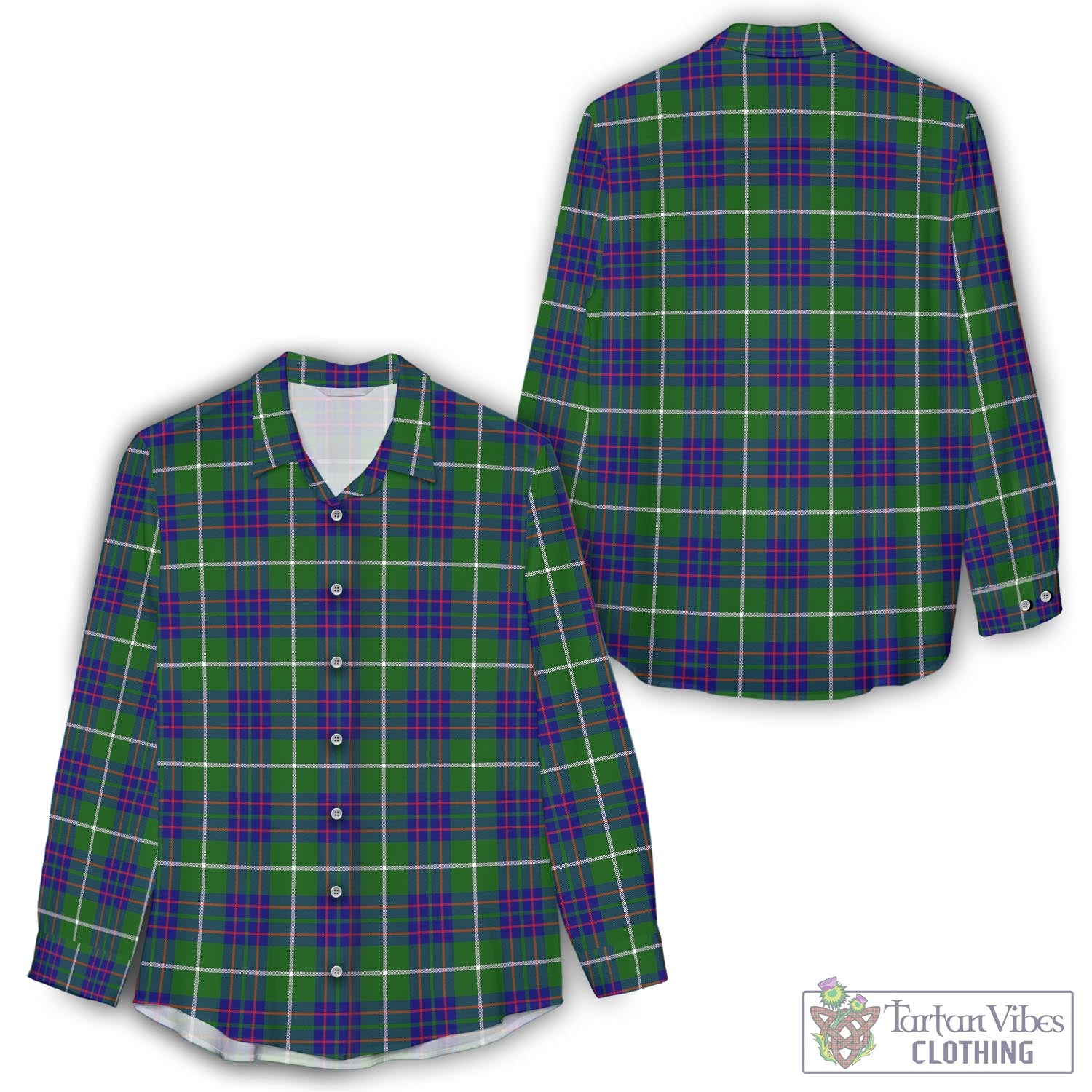 MacIntyre Hunting Modern Tartan Womens Casual Shirt