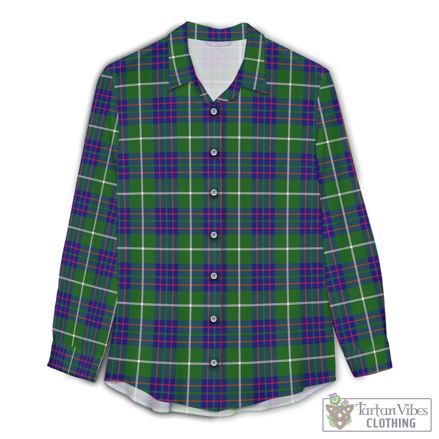 MacIntyre Hunting Modern Tartan Womens Casual Shirt