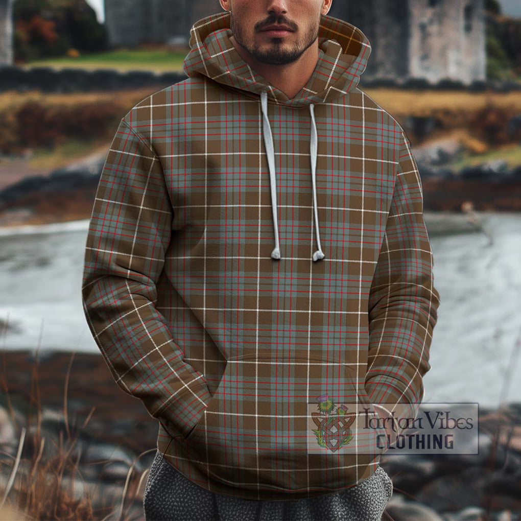 MacIntyre Hunting Weathered Tartan Cotton Hoodie Pullover Hoodie XS - Tartan Vibes Clothing