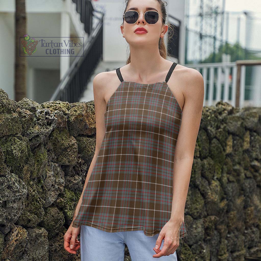 Tartan Vibes Clothing MacIntyre Hunting Weathered Tartan Loose Halter Neck Camisole