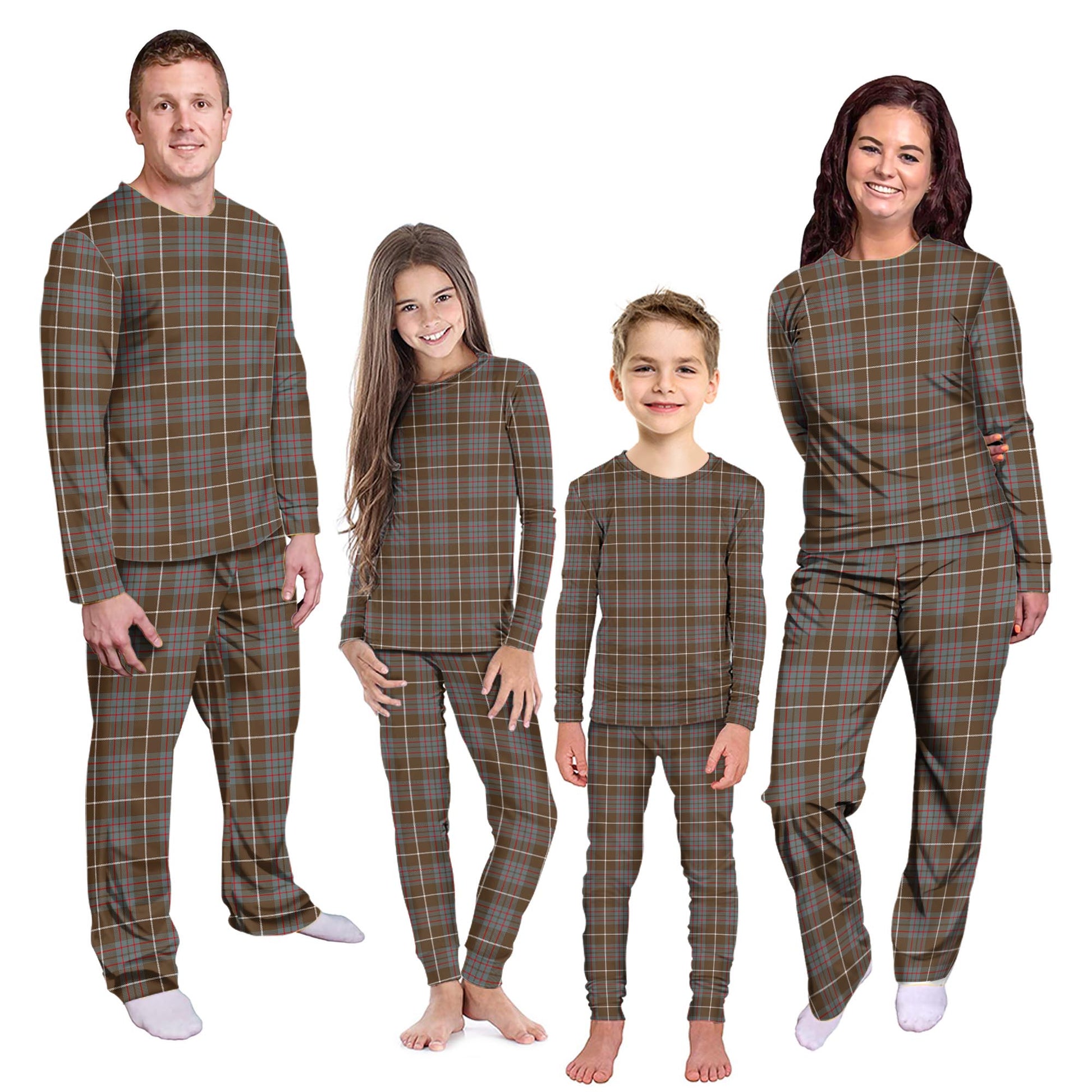 MacIntyre Hunting Weathered Tartan Pajamas Family Set Kid - Tartan Vibes Clothing