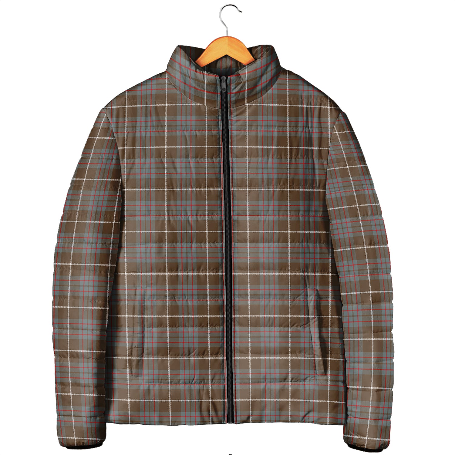 MacIntyre Hunting Weathered Tartan Padded Jacket - Tartanvibesclothing