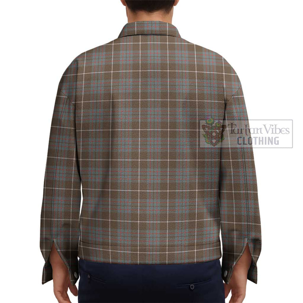 MacIntyre Hunting Weathered Tartan Unisex Lapel Cotton Jacket - Tartan Vibes Clothing