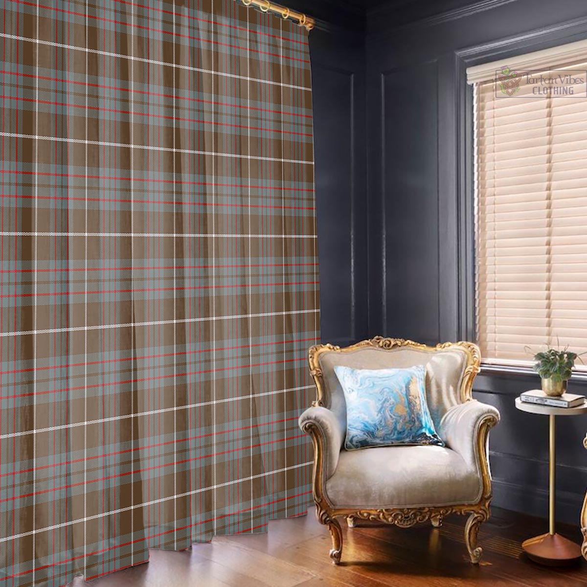 MacIntyre Hunting Weathered Tartan Window Curtain