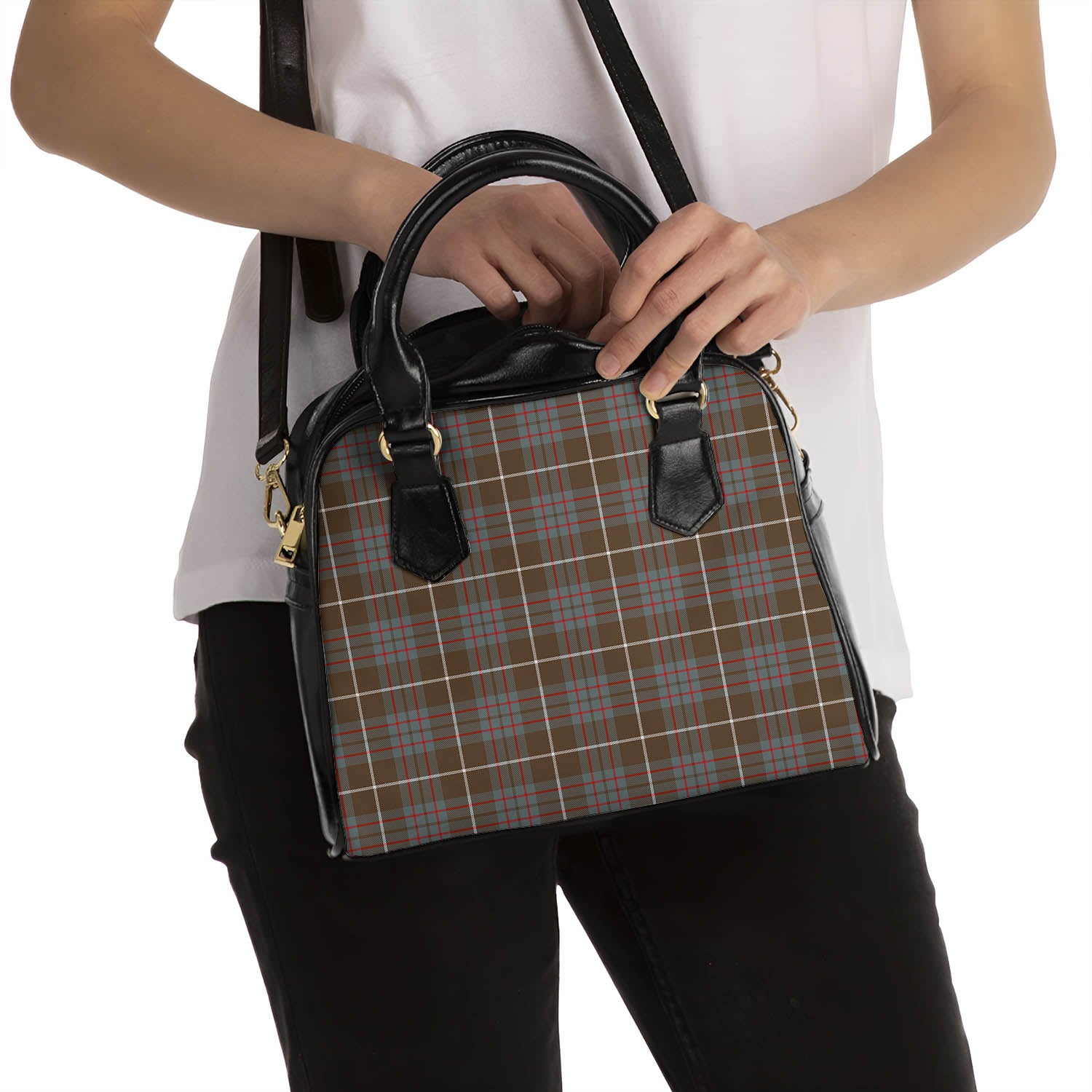 MacIntyre Hunting Weathered Tartan Shoulder Handbags - Tartanvibesclothing