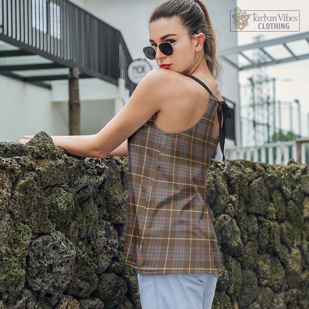 Tartan Vibes Clothing MacIntyre Hunting Weathered Tartan Loose Halter Neck Camisole