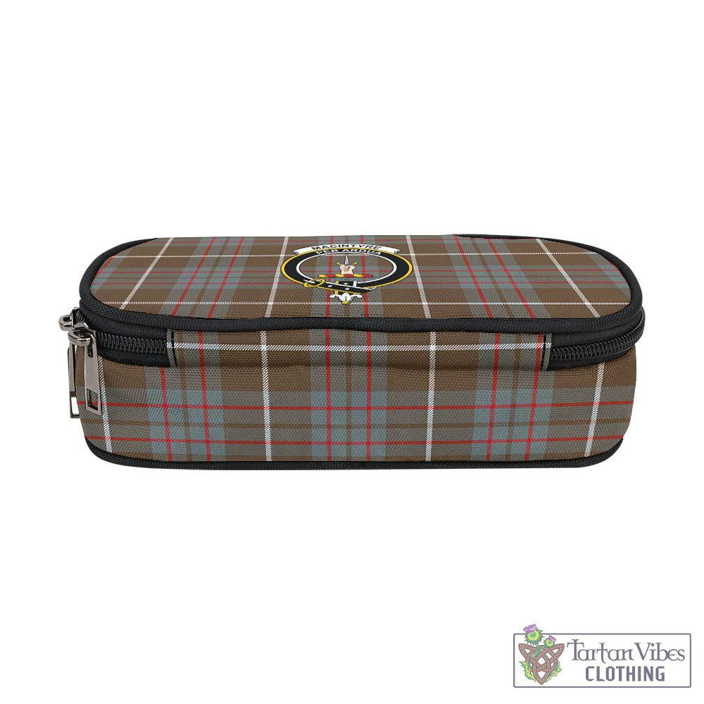 Tartan Vibes Clothing MacIntyre Hunting Weathered Tartan Pen and Pencil Case with Family Crest