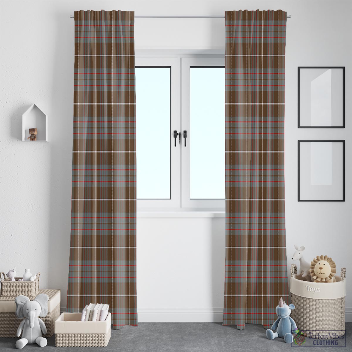 MacIntyre Hunting Weathered Tartan Window Curtain