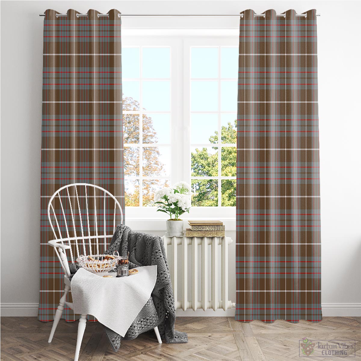 MacIntyre Hunting Weathered Tartan Window Curtain