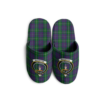 MacIntyre Inglis Tartan Home Slippers with Family Crest