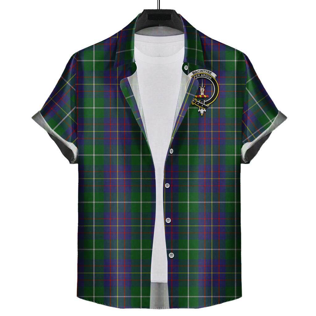 macintyre-inglis-tartan-short-sleeve-button-down-shirt-with-family-crest