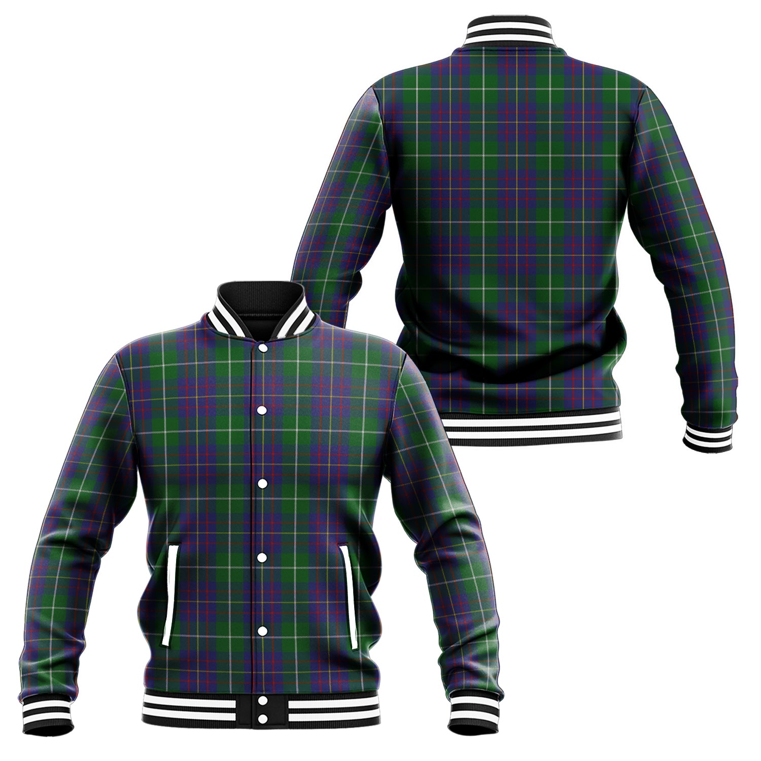 MacIntyre Inglis Tartan Baseball Jacket Unisex - Tartan Vibes Clothing