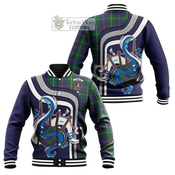 MacIntyre Inglis Tartan Baseball Jacket with Epic Bagpipe Style