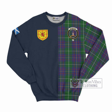 MacIntyre Inglis Tartan Sweatshirt Alba with Scottish Lion Royal Arm Half Style