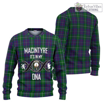 MacIntyre Inglis Tartan Ugly Sweater with Family Crest DNA In Me Style