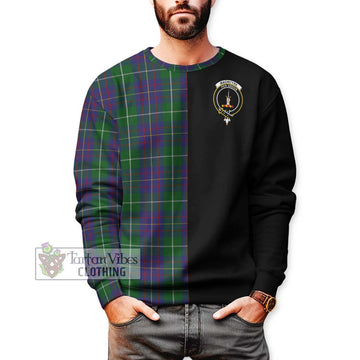 MacIntyre Inglis Tartan Sweatshirt with Family Crest and Half Of Me Style