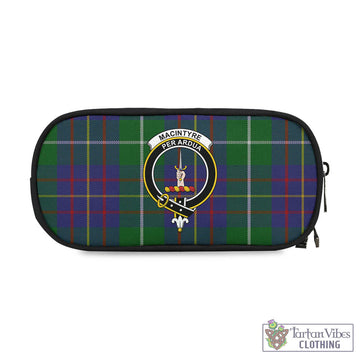 MacIntyre Inglis Tartan Pen and Pencil Case with Family Crest