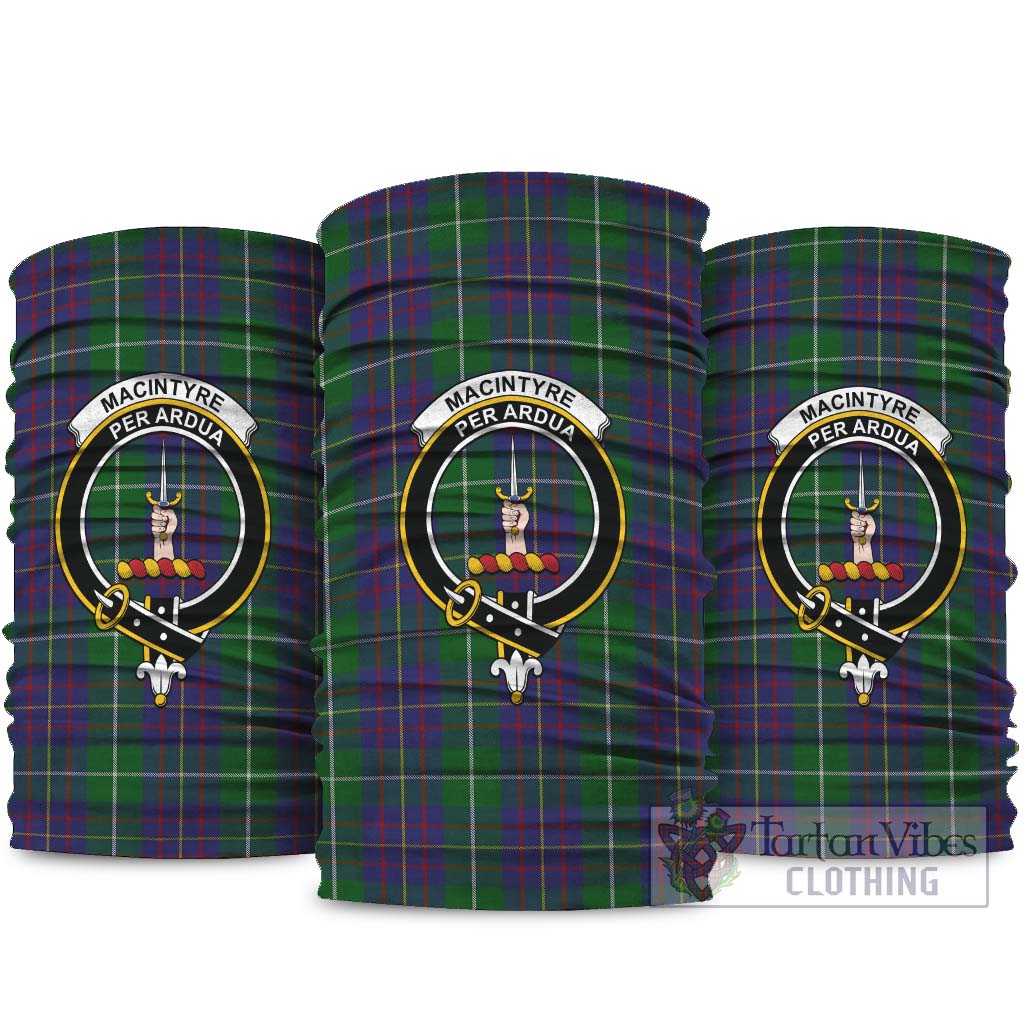 MacIntyre Inglis Tartan Neck Gaiters, Tartan Bandanas, Tartan Head Band with Family Crest