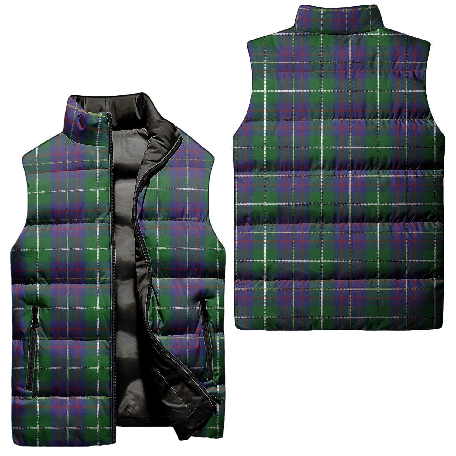 MacIntyre Inglis Tartan Sleeveless Puffer Jacket Unisex - Tartanvibesclothing