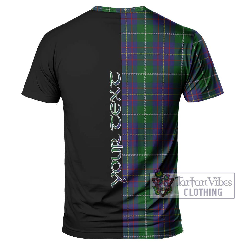 MacIntyre Inglis Tartan T-Shirt with Family Crest and Half Of Me Style - Tartanvibesclothing Shop