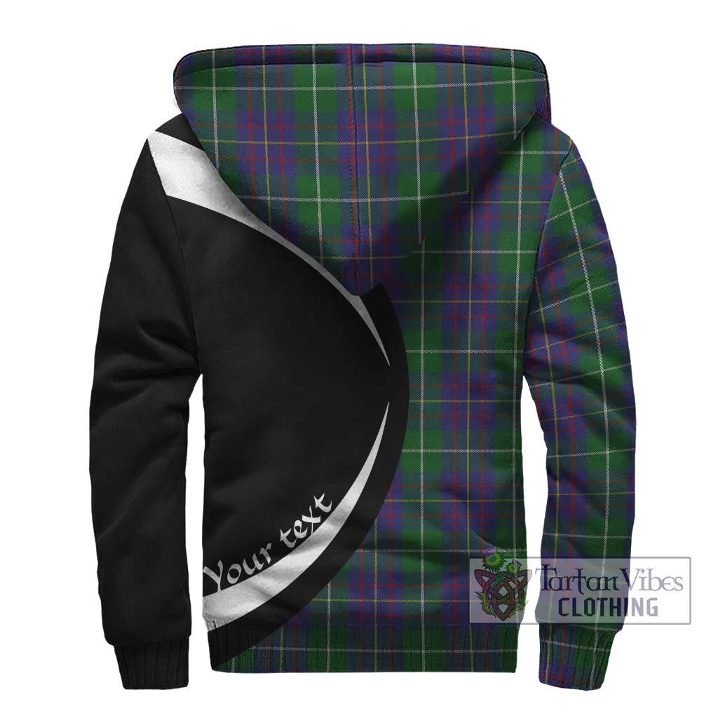 MacIntyre Inglis Tartan Sherpa Hoodie with Family Crest Circle Style - Tartan Vibes Clothing