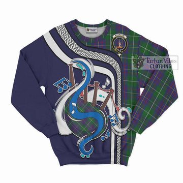 MacIntyre Inglis Tartan Sweatshirt with Epic Bagpipe Style