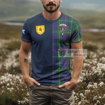 MacIntyre Inglis Tartan T-Shirt Alba with Scottish Lion Royal Arm Half Style