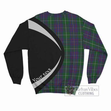 MacIntyre Inglis Tartan Sweatshirt with Family Crest Circle Style