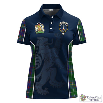 MacIntyre Inglis Tartan Women's Polo Shirt with Family Crest and Lion Rampant Vibes Sport Style