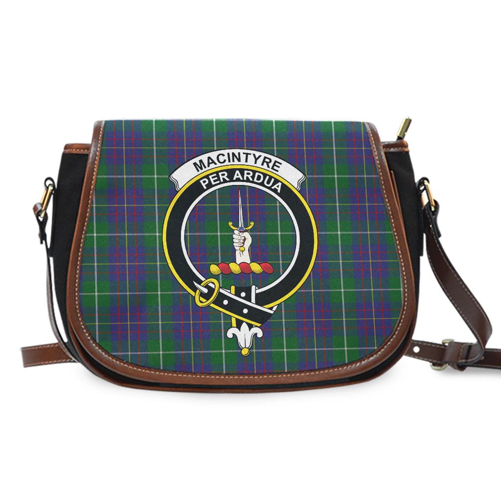 MacIntyre Inglis Tartan Saddle Bag with Family Crest - Tartan Vibes Clothing