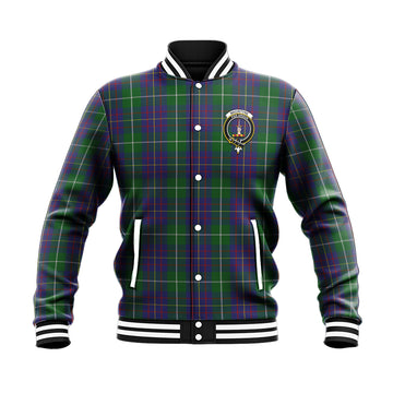 MacIntyre Inglis Tartan Baseball Jacket with Family Crest