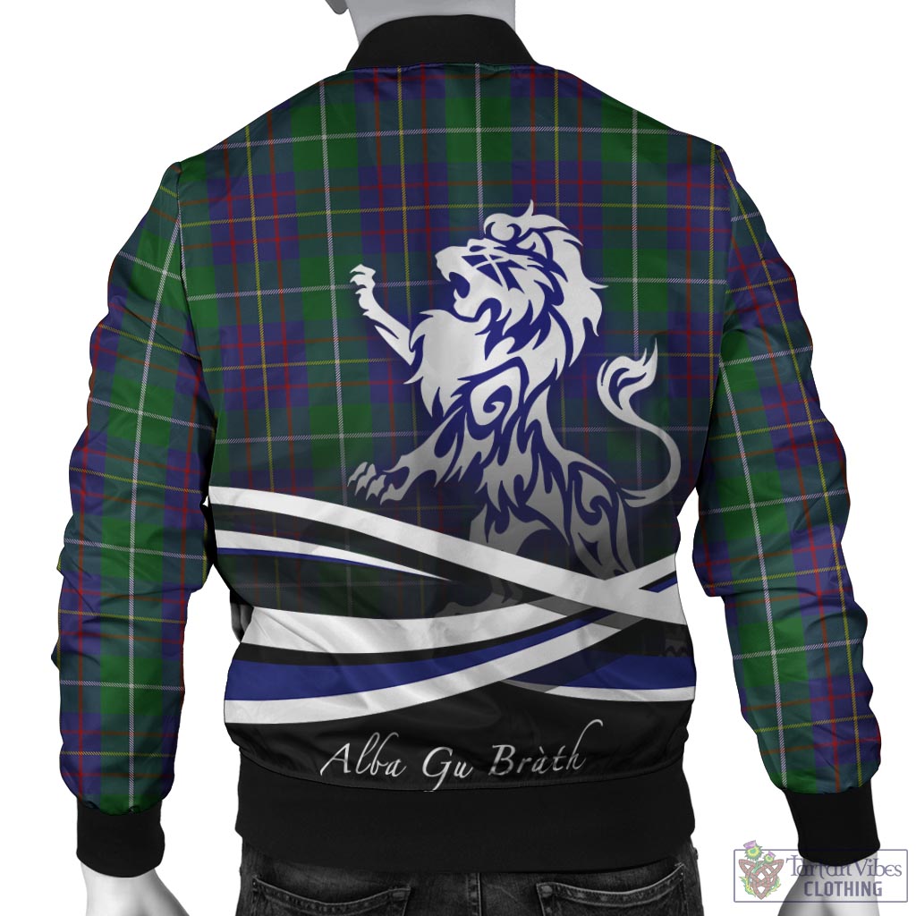 Tartan Vibes Clothing MacIntyre Inglis Tartan Bomber Jacket with Alba Gu Brath Regal Lion Emblem