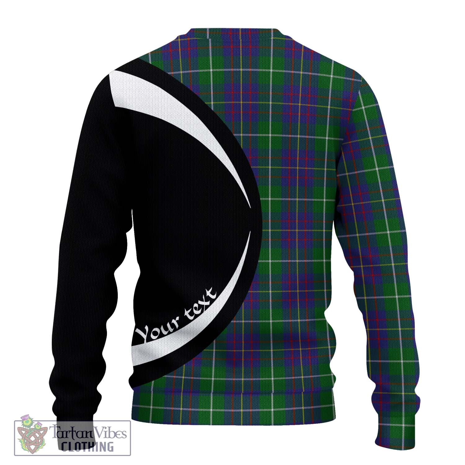 MacIntyre Inglis Tartan Knitted Sweater with Family Crest Circle Style - Tartan Vibes Clothing