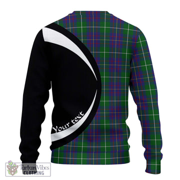 MacIntyre Inglis Tartan Ugly Sweater with Family Crest Circle Style