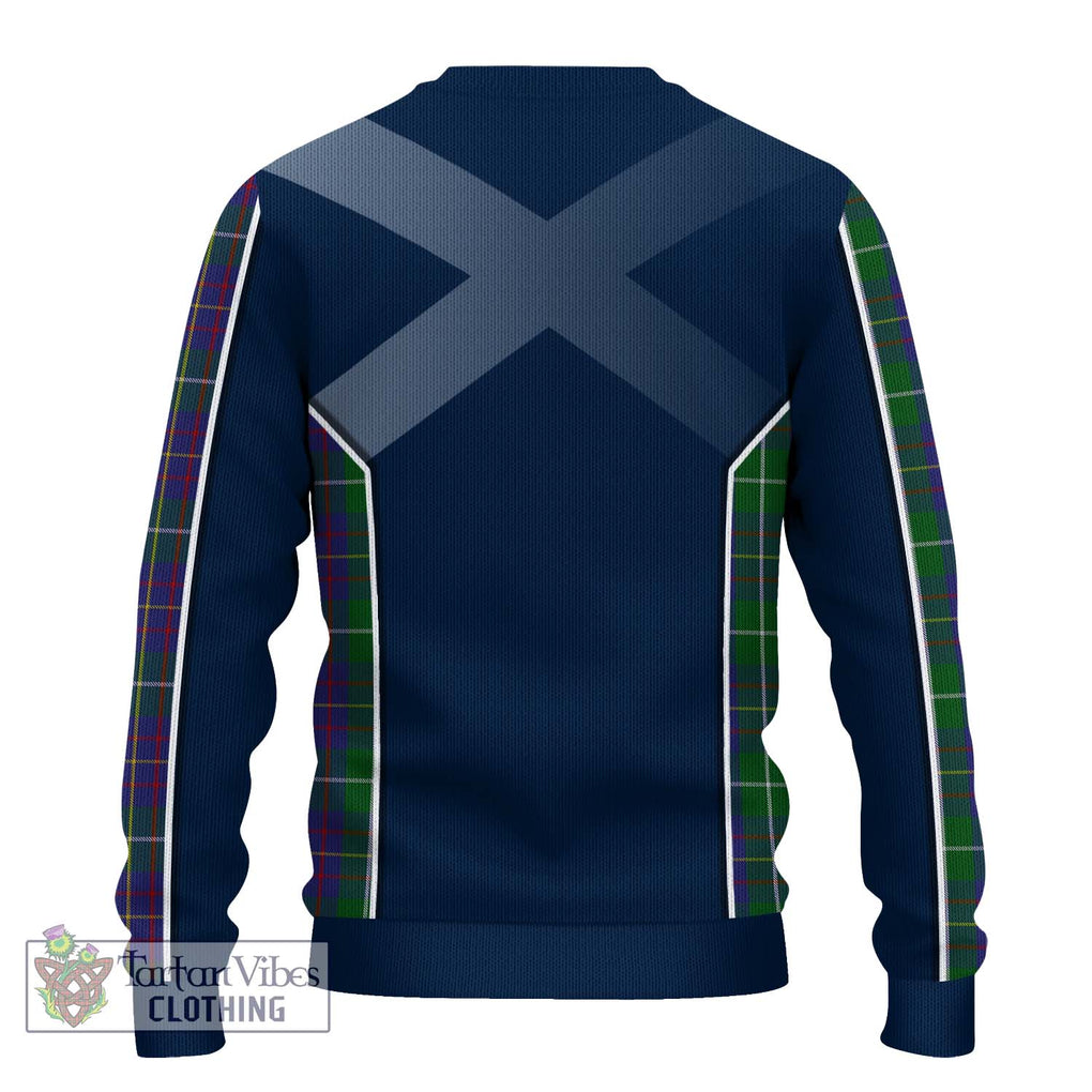 MacIntyre Inglis Tartan Knitted Sweater with Family Crest and Lion Rampant Vibes Sport Style - Tartan Vibes Clothing