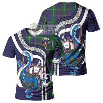 MacIntyre Inglis Tartan T-Shirt with Epic Bagpipe Style