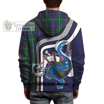 MacIntyre Inglis Tartan Hoodie with Epic Bagpipe Style