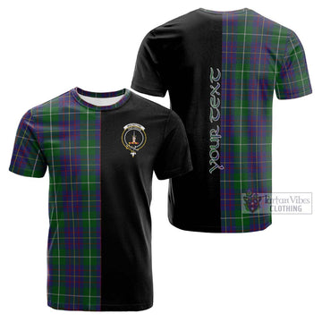 MacIntyre Inglis Tartan Cotton T-shirt with Family Crest and Half Of Me Style