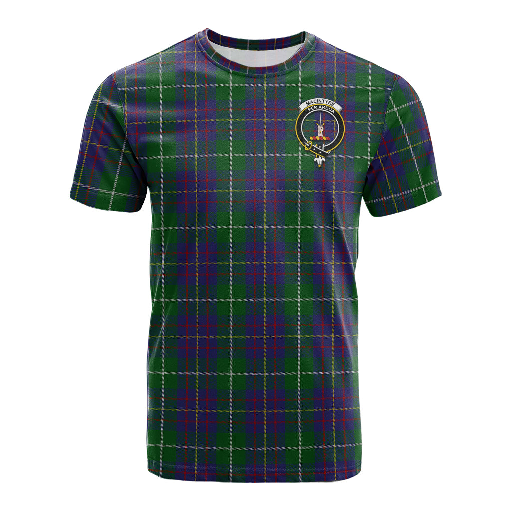 MacIntyre Inglis Tartan T-Shirt with Family Crest - Tartan Vibes Clothing